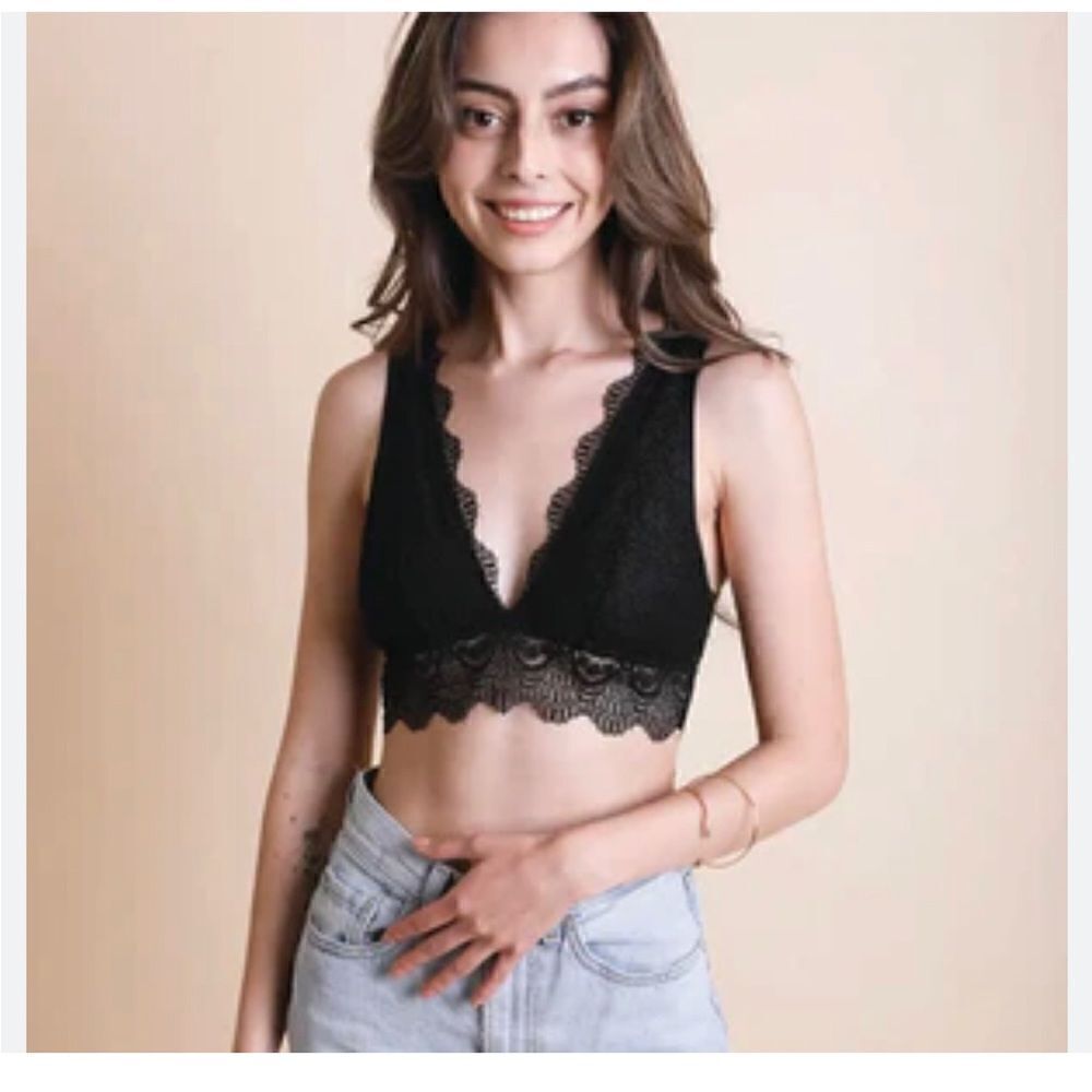 Black Bralette Small Padded Bra